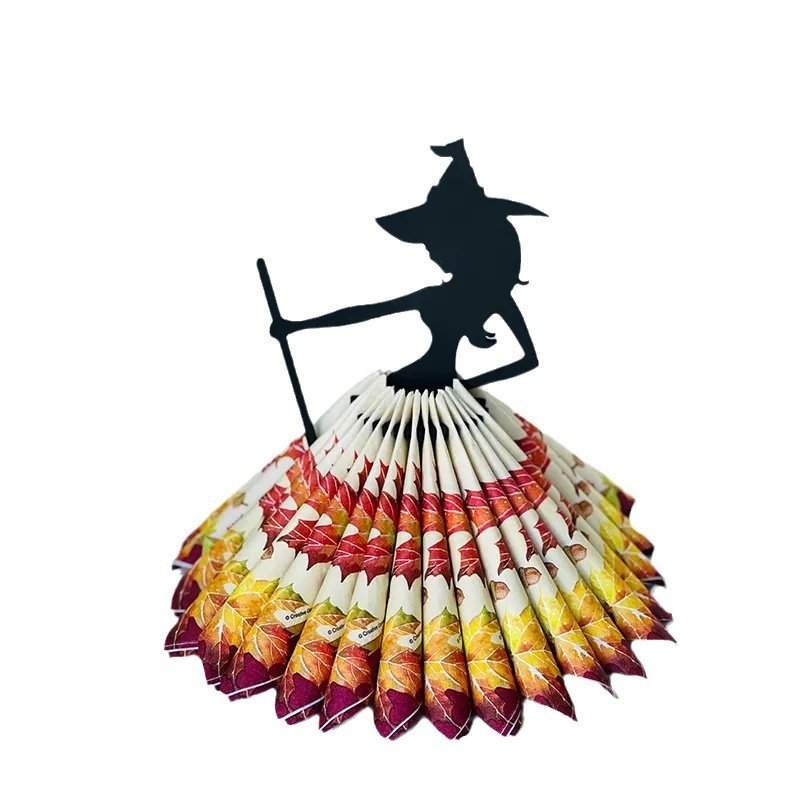 Wooden Halloween Witch Napkin Holder - Image 8