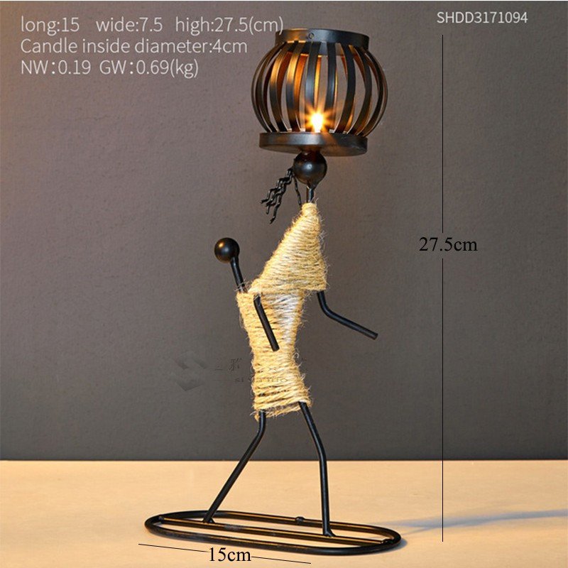 Creative Candle Holder Iron Home Decoration - Image 6