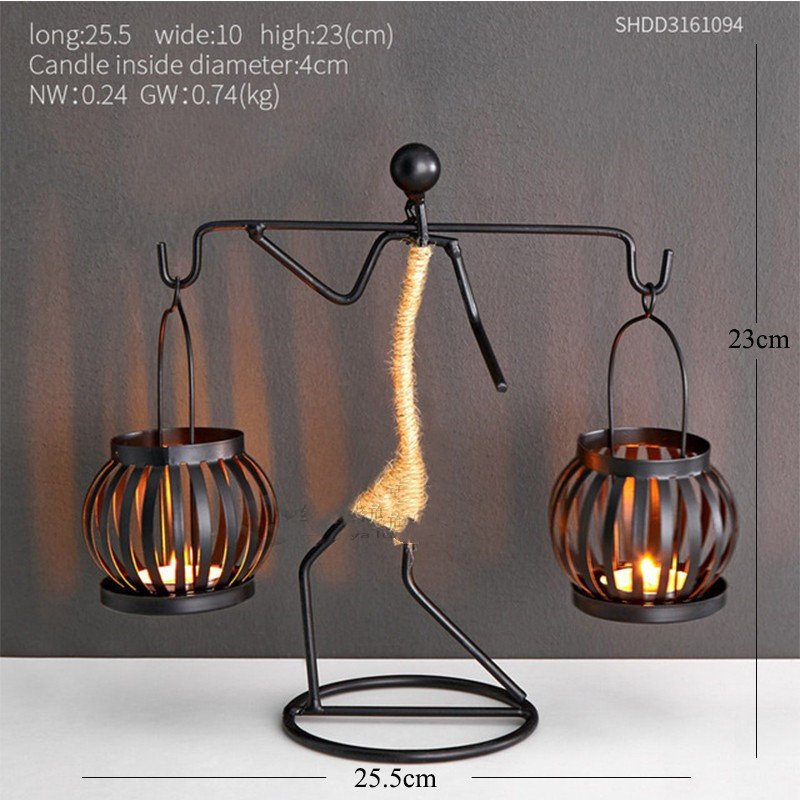 Creative Candle Holder Iron Home Decoration - Image 9