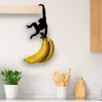 Wooden Monkey Hook Wall Decorations Kitchen