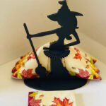 Wooden Halloween Witch Napkin Holder